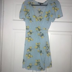 Lemon dress. Baby blue.